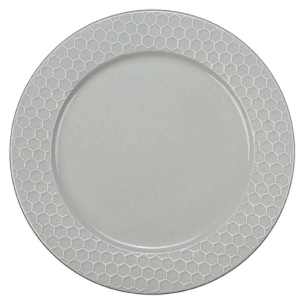 BIA Cordon Bleu Honeycomb 8.25" Salad Plate | Grey 3 BIA Cordon Bleu Honeycomb 8.25" Salad Plate | Grey