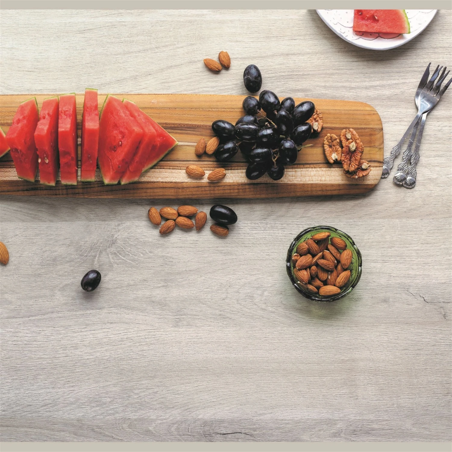 TeakHaus Long Edge Grain Cutting/Serving Board W/Rounded Edge (Rectangle) | 22.5" X 5" X 0.55" 5 TeakHaus Long Edge Grain Cutting/Serving Board W/Rounded Edge (Rectangle) | 22.5" X 5" X 0.55" - Image 3