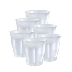 Duralex Picardie 6-Piece 8.75-Ounce Frosted Glass Set