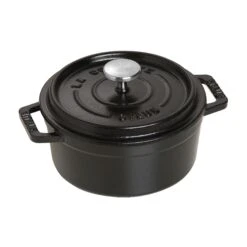 Staub 0.5 Qt. Round Cocotte/Dutch Oven | Matte Black