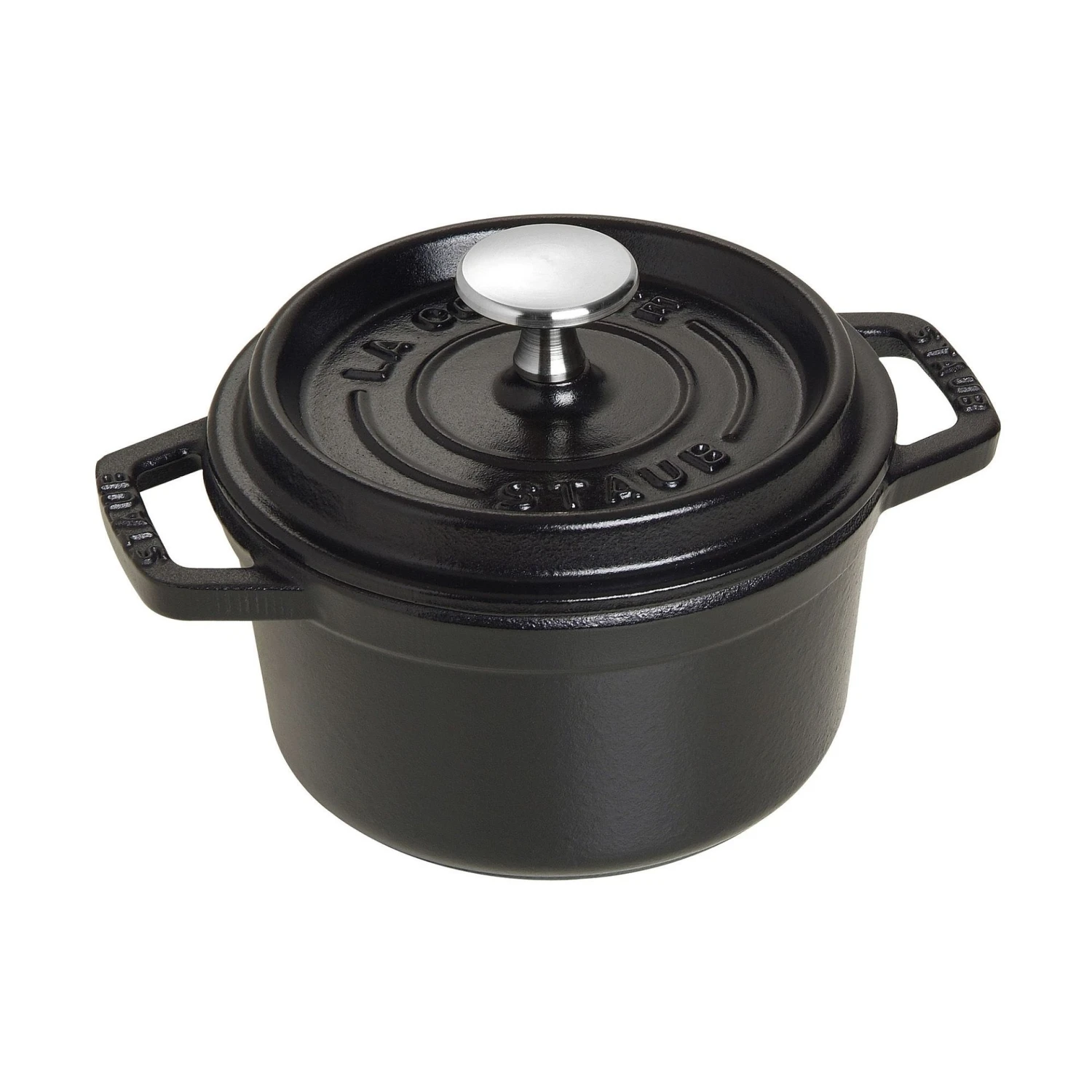Staub 0.75 Qt. Round Cocotte/Dutch Oven | Matte Black 3 Staub 0.75 Qt. Round Cocotte/Dutch Oven | Matte Black