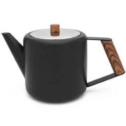 Bredemeijer Boston 37oz Double Wall Teapot | Black Matte