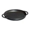Staub 10" Cast Iron Pure Grill Pan | Matte Black 1 Staub 10" Cast Iron Pure Grill Pan | Matte Black -Kitchen Store 1203023 1
