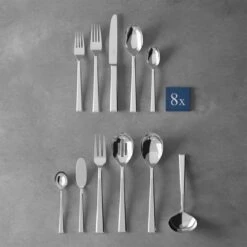Villeroy & Boch 46-Piece Stainless Steel Flatware & Serving Set | Victor -Kitchen Store 1263509084 on fs m b