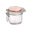 Bormioli Rocco 6.75oz Swing Top Fido Jar | Pink Top 2 Bormioli Rocco 6.75oz Swing Top Fido Jar | Pink Top -Kitchen Store 141360mrg121313