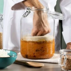 Bormioli Rocco 4.67L Swing Top Fido Glass Jar -Kitchen Store 149270mrf121990 4