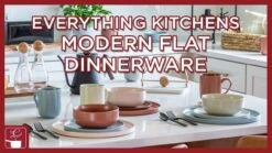 Everything Kitchens Modern Flat 16-Piece Dinnerware Set | Brown -Kitchen Store 166862 maxresdefault