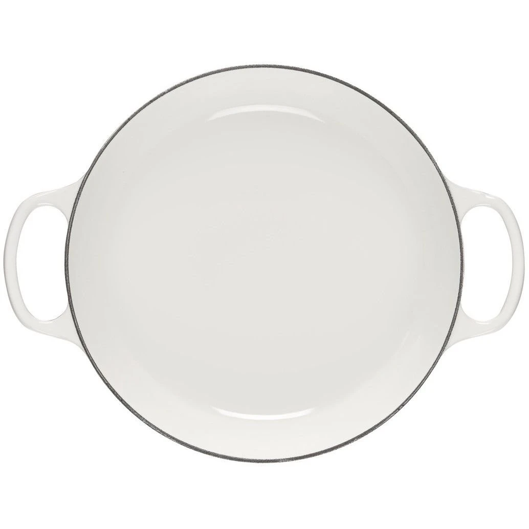 Le Creuset 3.5Qt Signature Braiser Eiffel Tower Collection | White 6 Le Creuset 3.5Qt Signature Braiser Eiffel Tower Collection | White - Image 4