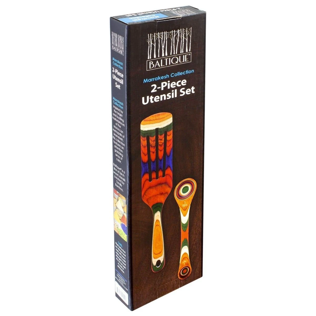 Totally Bamboo Baltique® Spurtle & Measuring Spoon | Marrakesh 4 Totally Bamboo Baltique® Spurtle & Measuring Spoon | Marrakesh - Image 2