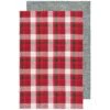 Now Designs By Danica Second Spin 18" X 28" Dishtowels (Set Of 2) | Tannenbaum Plaid -Kitchen Store 2162004 now designs second spin dishtowel set plaid tannenbaum main