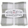 Now Designs By Danica Check Dishcloths (Set Of 3) | London Gray 2 Now Designs By Danica Check Dishcloths (Set Of 3) | London Gray -Kitchen Store 2250422 dc3 check london gray main