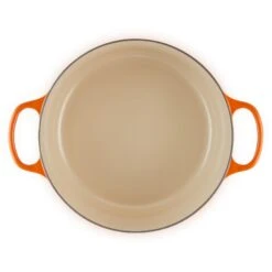 Le Creuset 9 Qt. Round Signature Dutch Oven With Stainless Steel Knob | Flame Orange -Kitchen Store 302ss d
