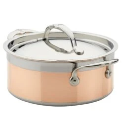 Hestan CopperBond Induction Cookware 3 Qt Covered Soup Pot -Kitchen Store 30565 hestan copperbond 3 qt soup pot