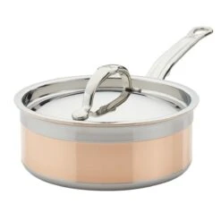 Hestan CopperBond Induction Cookware 2 Qt Covered Saucepan 7 Hestan CopperBond Induction Cookware 2 Qt Covered Saucepan -Kitchen Store 31594 hcb 2qt copperbond saucepan with lid