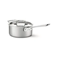 All-Clad D5 Brushed Stainless Steel Saucepan & Lid | 3 Qt.