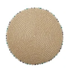 Fiesta® 15" Round Placemat | Cabo Bead Blue