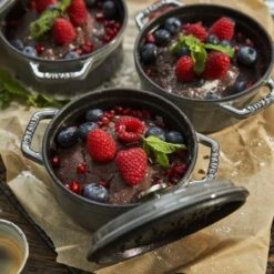 Staub 0.5 Qt. Round Cocotte/Dutch Oven | Graphite Grey -Kitchen Store 40509 474 2 1