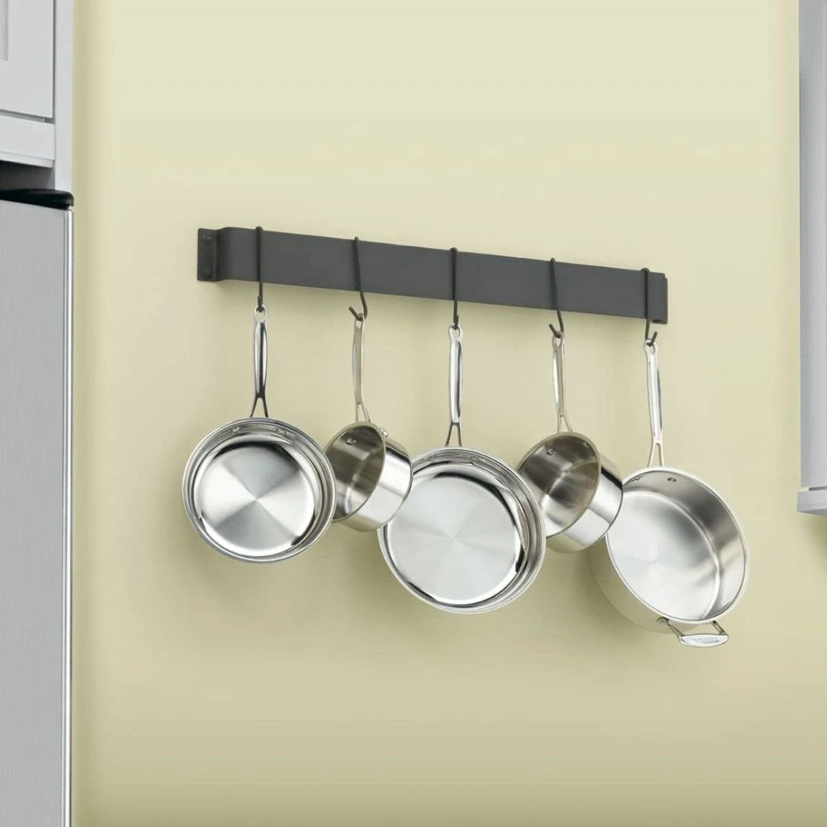 Cuisinart Classic 33" Bar Wall-Mount Pot Rack | Matte Black 4 Cuisinart Classic 33" Bar Wall-Mount Pot Rack | Matte Black - Image 2