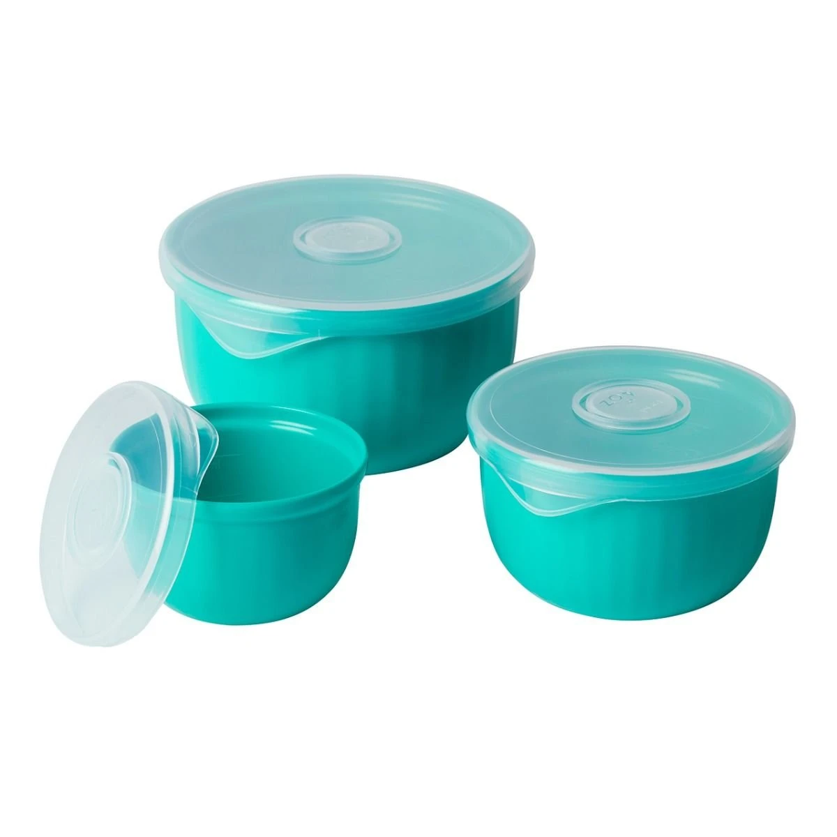 Gourmac PrepEase® Prep Bowl Set | Turquoise 3 Gourmac PrepEase® Prep Bowl Set | Turquoise