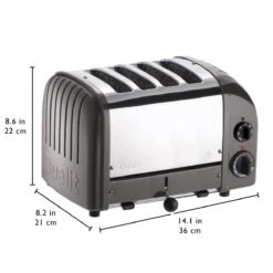 Dualit NewGen Classic 4-Slice Toaster | Charcoal 10 Dualit NewGen Classic 4-Slice Toaster | Charcoal -Kitchen Store 4char3