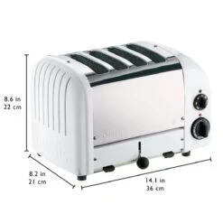 Dualit NewGen Classic 4-Slice Toaster | White -Kitchen Store 4white3