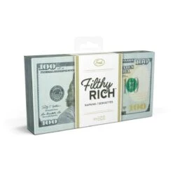 Fred Filthy Rich Money Decal Cocktail Napkins | Set Of 12 9 Fred Filthy Rich Money Decal Cocktail Napkins | Set Of 12 -Kitchen Store 5200153 filtyrich pak2