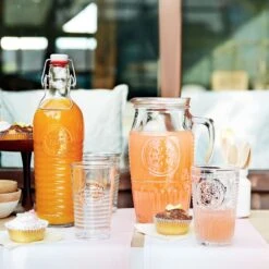 Bormioli Rocco Officina 1825 Clear Bottle With Swing Top - 33.75 Oz -Kitchen Store 540621mba321990 4