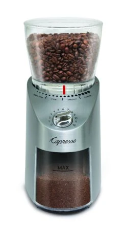 Capresso Infinity Plus Stainless Steel Conical Burr Coffee Grinder