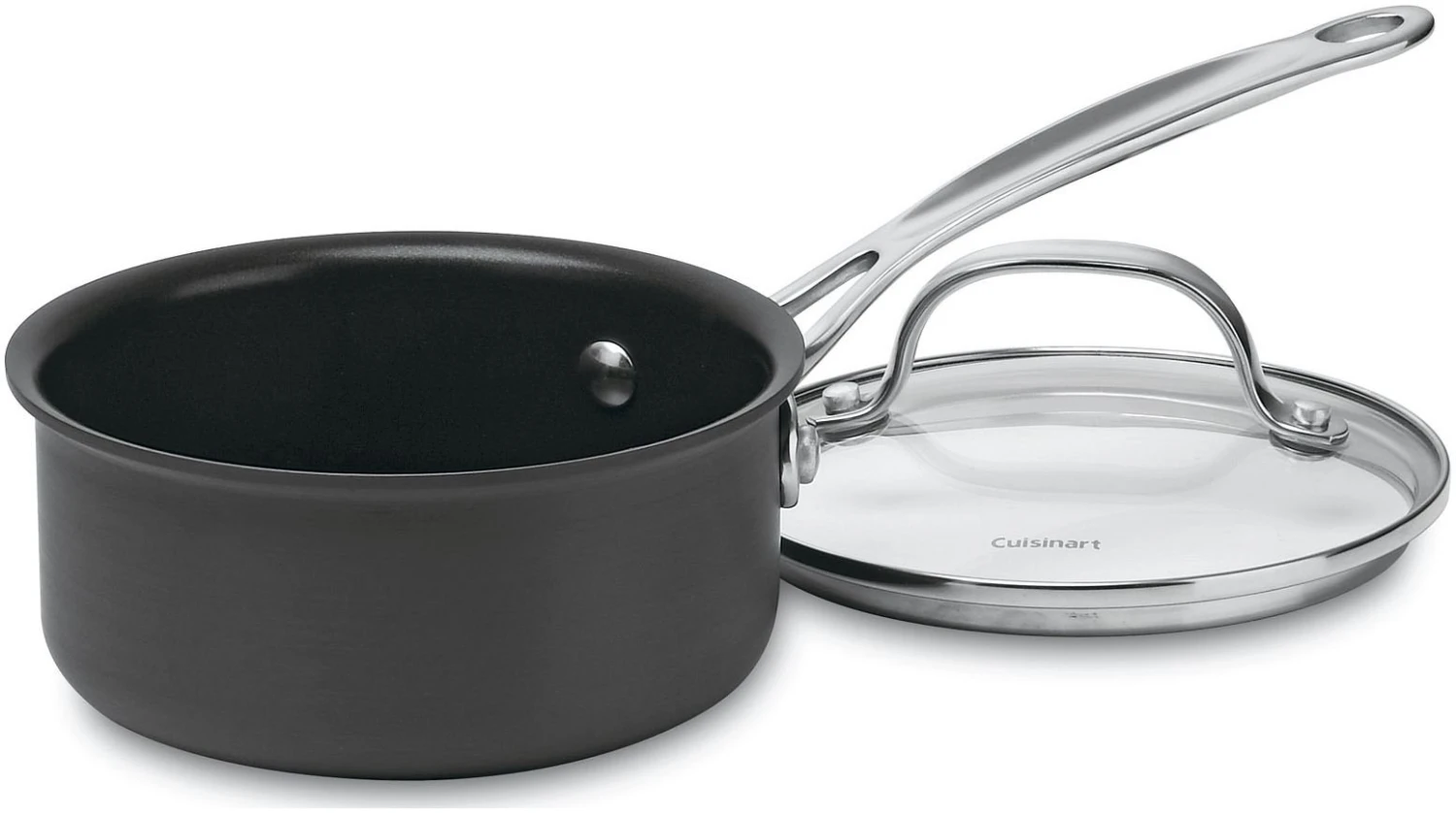 Cuisinart Chef's Classic Hard Anodized Nonstick 1-Quart Saucepan With Lid 3 Cuisinart Chef's Classic Hard Anodized Nonstick 1-Quart Saucepan With Lid