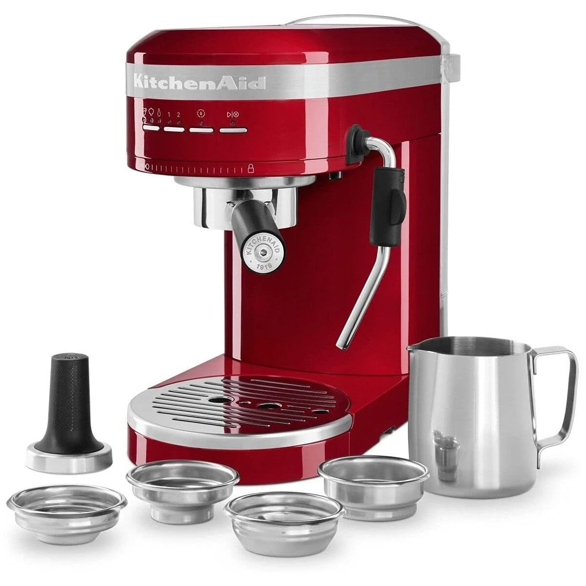 KitchenAid Semi Auto Metal Espresso Maker | Empire Red 5 KitchenAid Semi Auto Metal Espresso Maker | Empire Red - Image 3