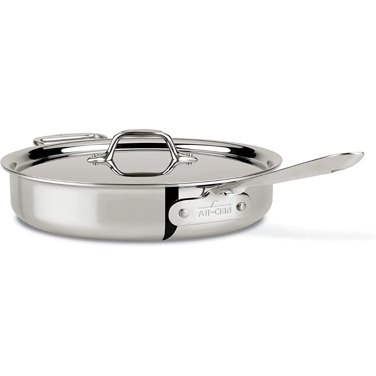 All-Clad D3 Stainless Steel 3-Quart Sauce Pan With Lid 3 All-Clad D3 Stainless Steel 3-Quart Sauce Pan With Lid