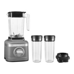 KitchenAid K150 3-Speed Blender + 2 Personal Jars | Matte Charcoal Gray