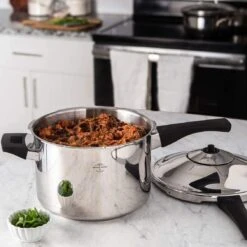 Kuhn Rikon Duromatic® Stainless Steel Pressure Saucepan | 3.7 Qt. -Kitchen Store 61st xzs tl. ac sl1200