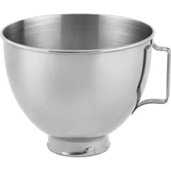 KitchenAid 4.5-Quart Stainless Steel Bowl With Handle | Fits 4.5-Quart & 5-Quart KitchenAid Tilt-Head Stand Mixers