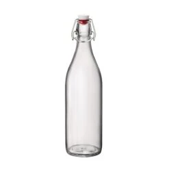 Bormioli Rocco 33.75oz Swing Top Giara Glass Bottle | Clear