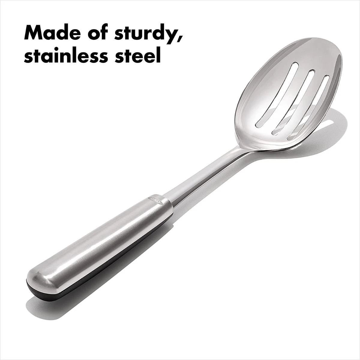 OXO Steel Slotted Spoon 4 OXO Steel Slotted Spoon - Image 2