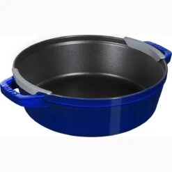 Staub Stackable Cocotte, Braiser, And Grill Pan With Lid | Dark Blue -Kitchen Store 71jlto5qpml. ac sl1500