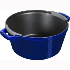 Staub Stackable Cocotte, Braiser, And Grill Pan With Lid | Dark Blue -Kitchen Store 71kzfrbsyol. ac sl1500