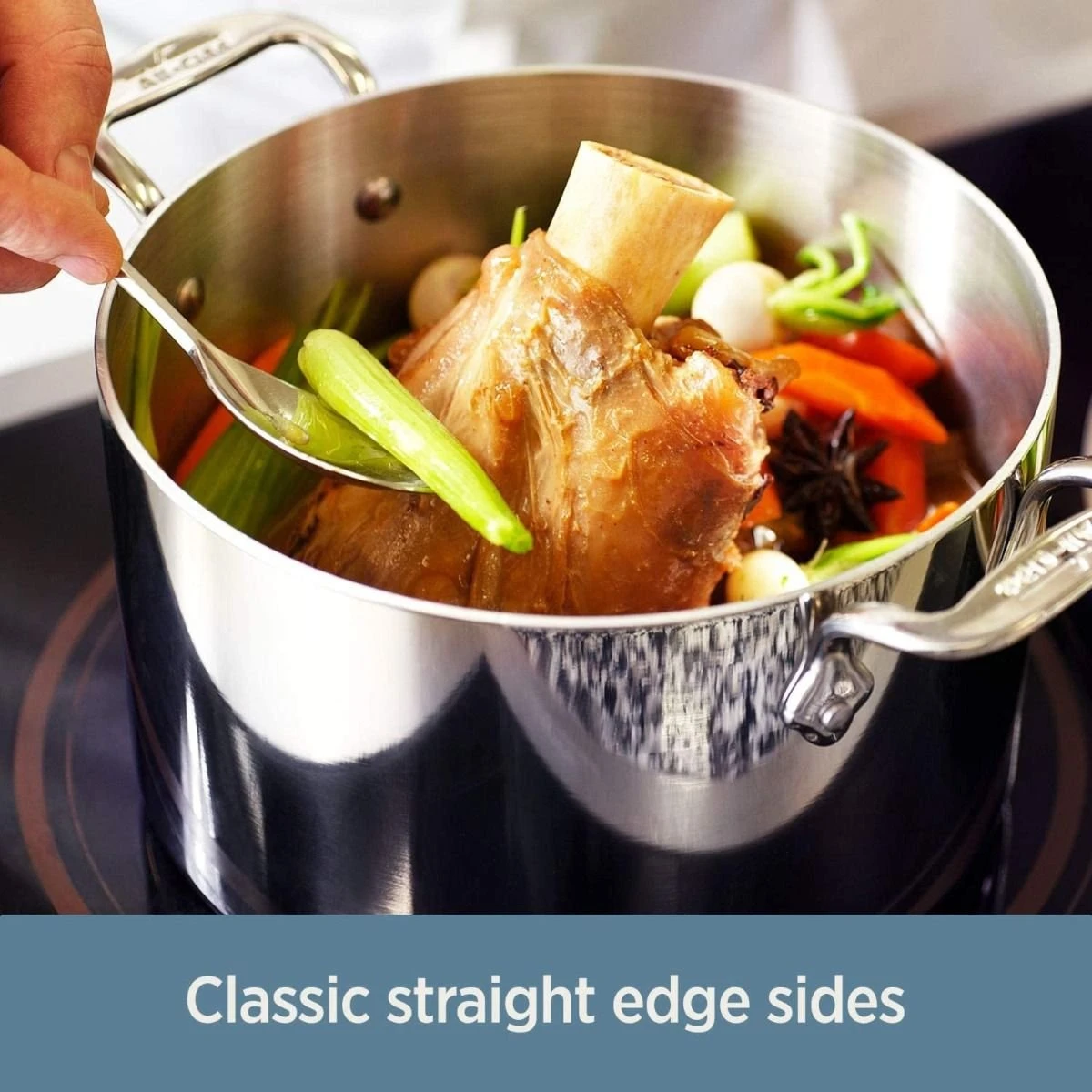 All-Clad D3 Stainless Steel 3-Quart Sauce Pan With Lid 5 All-Clad D3 Stainless Steel 3-Quart Sauce Pan With Lid - Image 3