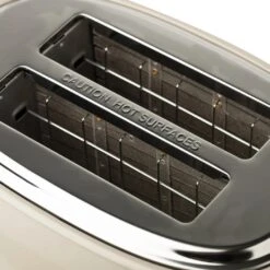 Haden Dorset 2-Slice Stainless Steel Toaster | Putty Beige -Kitchen Store 75003dorsettoasterdetail1