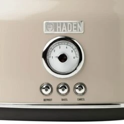 Haden Dorset 2-Slice Stainless Steel Toaster | Putty Beige -Kitchen Store 75003dorsettoasterdetail2