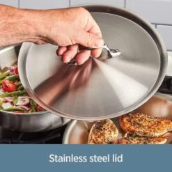All-Clad D3 Stainless Steel 6-Quart Saute Pan With Lid -Kitchen Store 81xivacdipl. ac sl1500 1
