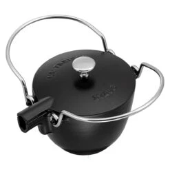Staub 1 Qt. Round Tea Kettle | Matte Black -Kitchen Store 872078001100 4