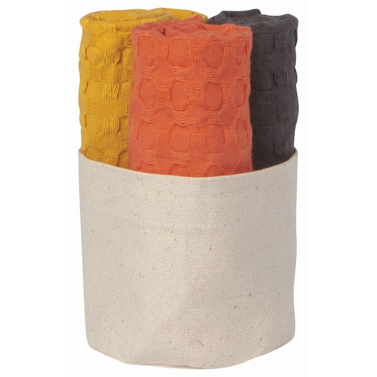 Now Designs By Danica Mercantile Dishcloths In Basket (Set Of 3) | Coral 3 Now Designs By Danica Mercantile Dishcloths In Basket (Set Of 3) | Coral