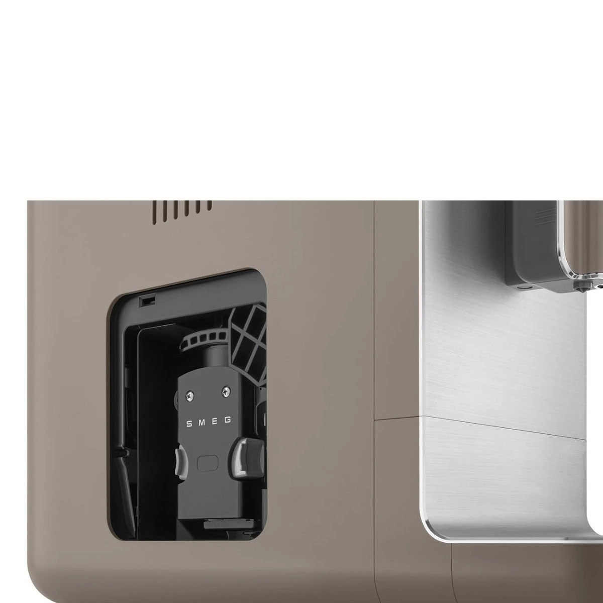SMEG Fully Automatic Coffee Machine With Steamer | Taupe 9 SMEG Fully Automatic Coffee Machine With Steamer | Taupe - Image 7
