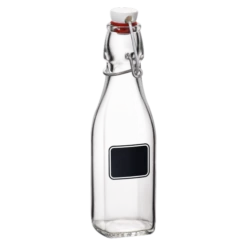 Bormioli Rocco 8.5oz Swing Top Bottle W/ Chalkboard Label
