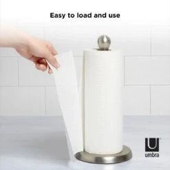 Umbra Tug Paper Towel Holder | Smoke -Kitchen Store callout tug pth smoke 5