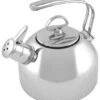 Chantal 1.8 Qt. Steel Classic Tea Kettle | Stainless Steel -Kitchen Store chantal tea kettle classic stainless teakettle stainless steel sl37 19 teapot popup