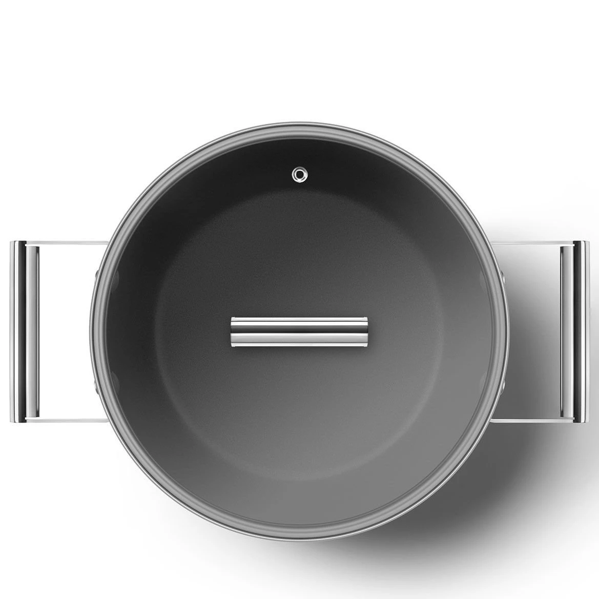 SMEG 5 Qt. Nonstick Casserole Dish With Lid | Black 4 SMEG 5 Qt. Nonstick Casserole Dish With Lid | Black - Image 2