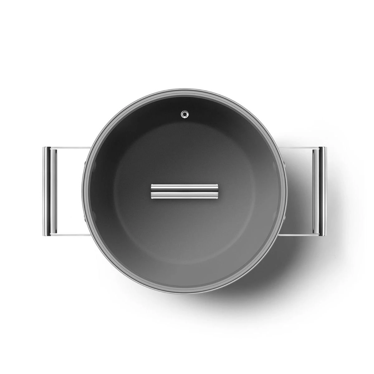 SMEG 5 Qt. Nonstick Casserole Dish With Lid | Cream 4 SMEG 5 Qt. Nonstick Casserole Dish With Lid | Cream - Image 2